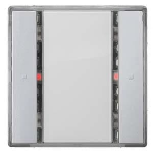 Nút nhấn KNX 1 phím i-system, có LED trạng thái, nhôm ánh kim – Siemens 5WG1221-2DB33